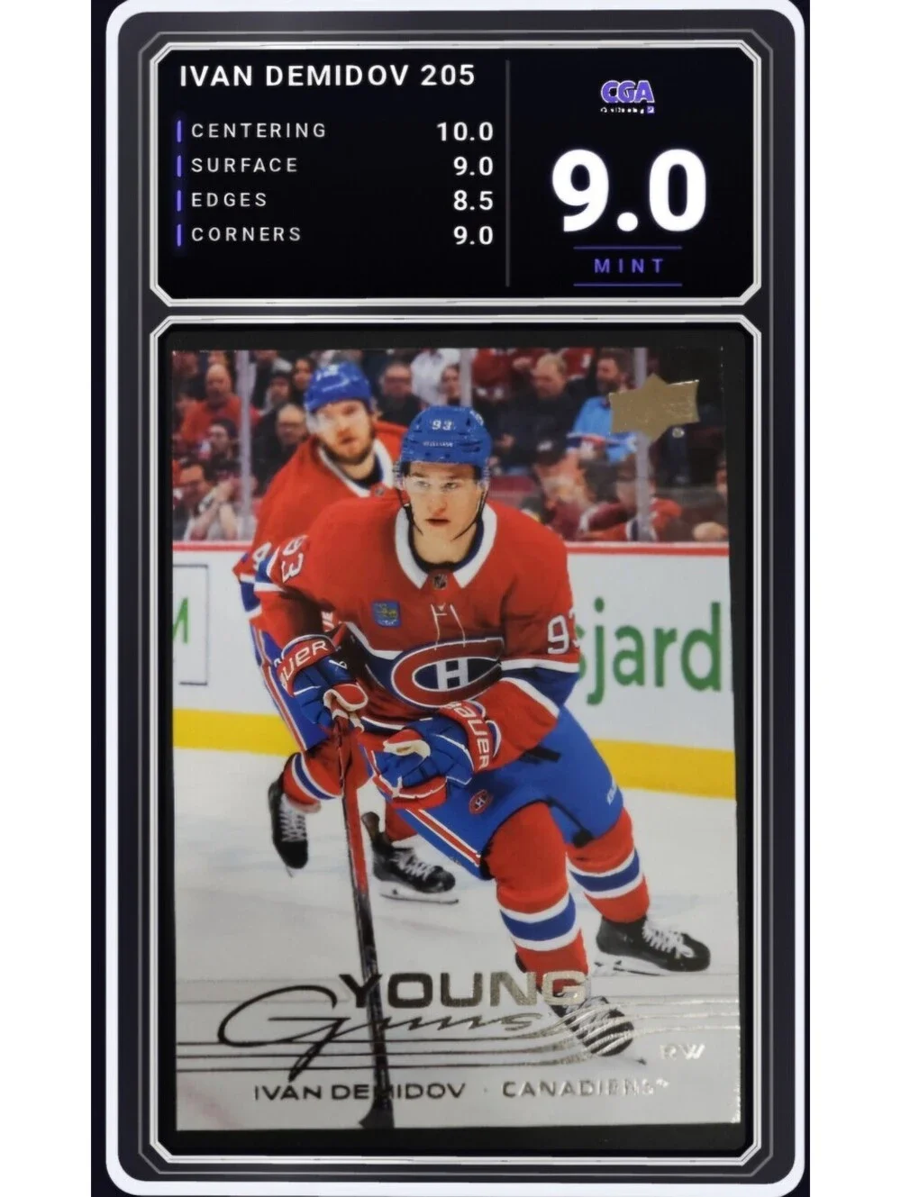2025-26 Upper Deck Young Guns #205 Ivan Demidov RC NHL - CGA 9.0 Digital Grade